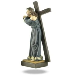 Christian Figurine Jesus Bearing His Cross 9 Christian Figurine Jesus Bearing His Cross -Lord's Guidance jesus carrying cross figurine statue