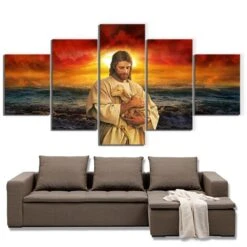 Front Page 41 Christian Canvas Art Jesus And The Lamb
