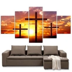 Christian Canvas Art Golgotha Cross