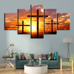 Christian Canvas Art Golgotha Cross 10 Christian Canvas Art Golgotha Cross -Lord's Guidance jesus crosses wall art lords guidance