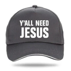 Christian Cap Y'All Need Jesus 15 Christian Cap Y'All Need Jesus -Lord's Guidance jesus dad hats grey