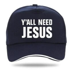 Christian Cap Y'All Need Jesus 17 Christian Cap Y'All Need Jesus -Lord's Guidance jesus dad hats navy blue