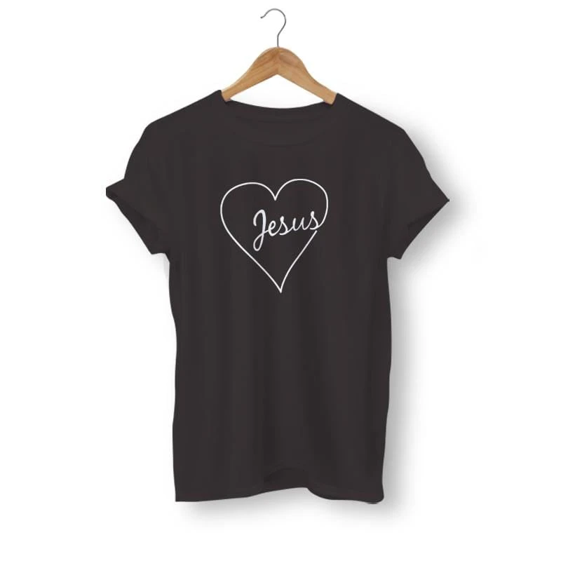 Christian T-Shirt Jesus In My Heart 4 Christian T-Shirt Jesus In My Heart - Image 2