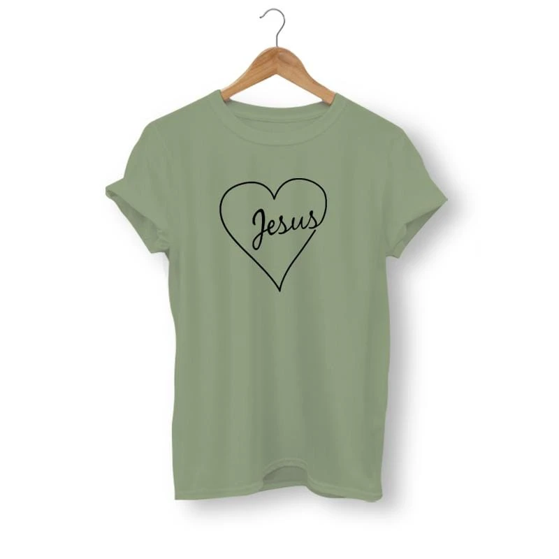 Christian T-Shirt Jesus In My Heart 6 Christian T-Shirt Jesus In My Heart - Image 4