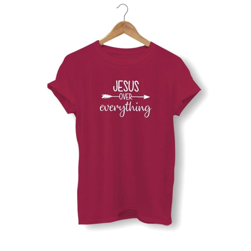 Christian T-Shirt Jesus Over Everything 6 Christian T-Shirt Jesus Over Everything - Image 4