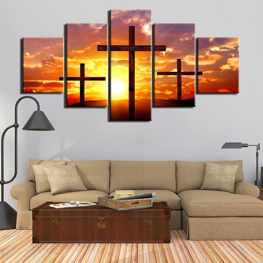 Christian Canvas Art Golgotha Cross 4 Christian Canvas Art Golgotha Cross - Image 2