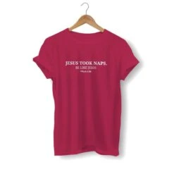Christian T-Shirt Jesus Took Naps 17 Christian T-Shirt Jesus Took Naps -Lord's Guidance jesus took naps shirt burgundy