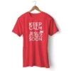 Christian T-Shirt Keep Calm 1 Christian T-Shirt Keep Calm -Lord's Guidance keep calm jesus is coming soon t shirt red