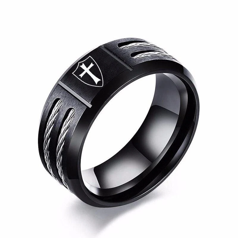 Christian Ring Knights Templar Cross 3 Christian Ring Knights Templar Cross