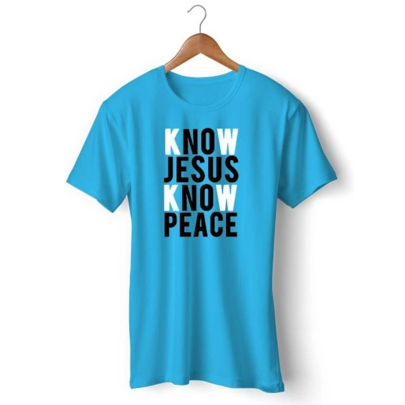 Christian T-Shirt Know Jesus Know Peace 7 Christian T-Shirt Know Jesus Know Peace - Image 5
