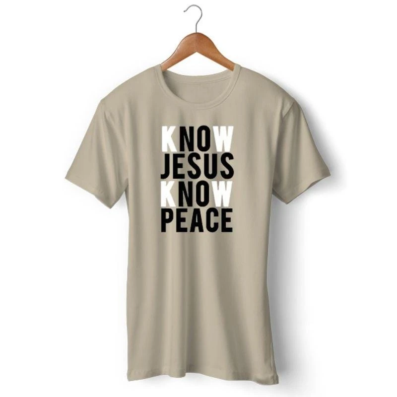 Christian T-Shirt Know Jesus Know Peace 6 Christian T-Shirt Know Jesus Know Peace - Image 4