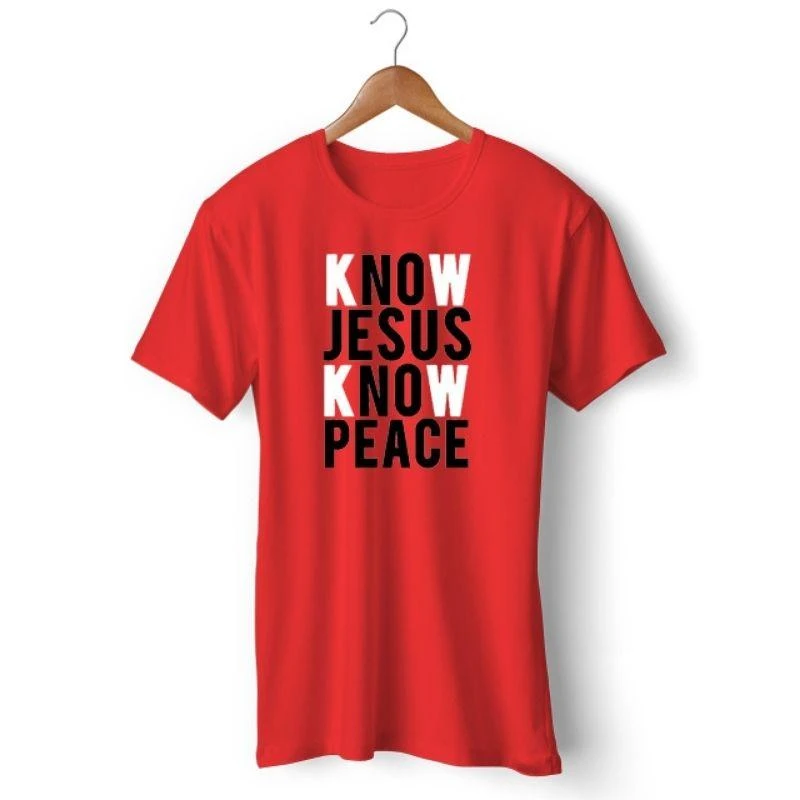 Christian T-Shirt Know Jesus Know Peace 10 Christian T-Shirt Know Jesus Know Peace - Image 8