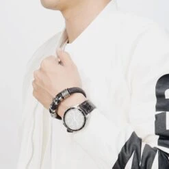 Men's Cross Bracelet Leather Medieval 9 Men's Cross Bracelet Leather Medieval -Lord's Guidance leather bracelet with gothic cross lord s guidance