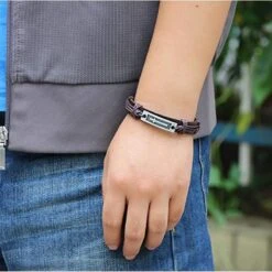 Men's Cross Bracelet Leather Cross Bracelet 9 Men's Cross Bracelet Leather Cross Bracelet -Lord's Guidance leather cross bracelets lords guidance