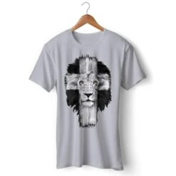 Christian T-Shirt Lion Of Judah 14 Christian T-Shirt Lion Of Judah -Lord's Guidance lion cross t shirt gray 9738ad4b 1731 486e 94c6 6eddca692d7f