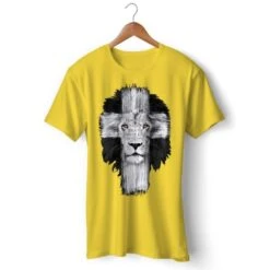 Christian T-Shirt Lion Of Judah 16 Christian T-Shirt Lion Of Judah -Lord's Guidance lion cross t shirt yellow 7eb24f10 b28d 4874 9ec8 ec7a1f91490e