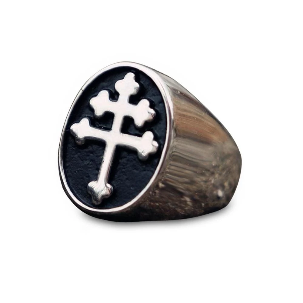 Christian Ring Lorraine Cross 3 Christian Ring Lorraine Cross