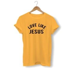 Christian T-Shirt Love Like Jesus 18 Christian T-Shirt Love Like Jesus -Lord's Guidance love like jesus shirt yellow