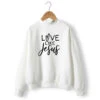 Christian Sweatshirt Love Like Jesus 2 Christian Sweatshirt Love Like Jesus -Lord's Guidance love like jesus sweatshirt white