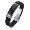 Bible Verse Bracelet Love Never Fails (Silicone)