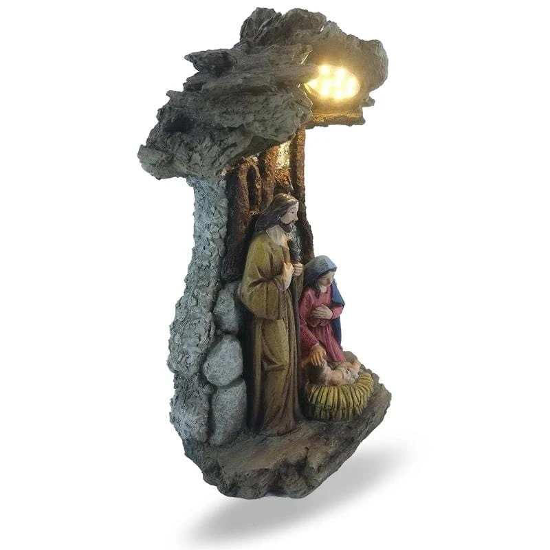 Christian Figurine Jesus Mary Joseph (LED) 4 Christian Figurine Jesus Mary Joseph (LED) - Image 2