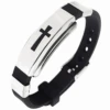 Men's Cross Bracelet Stainless Steel 2 Men's Cross Bracelet Stainless Steel -Lord's Guidance men stainless steel cross bracelet lords guidance