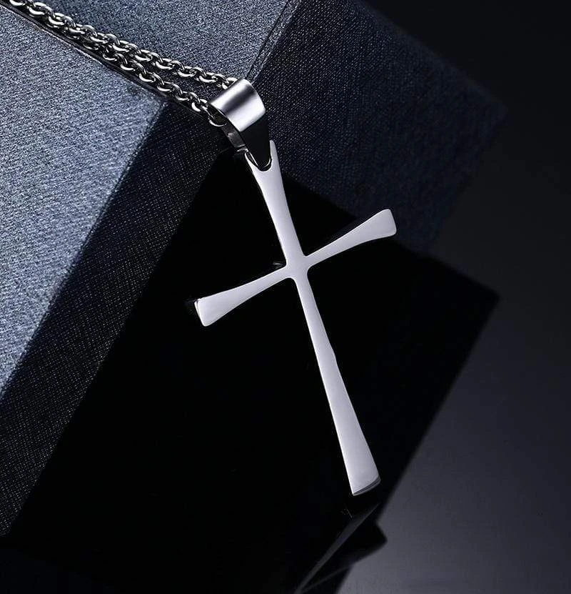 Men's Christian Necklace Stainless Steel 4 Men's Christian Necklace Stainless Steel - Image 2