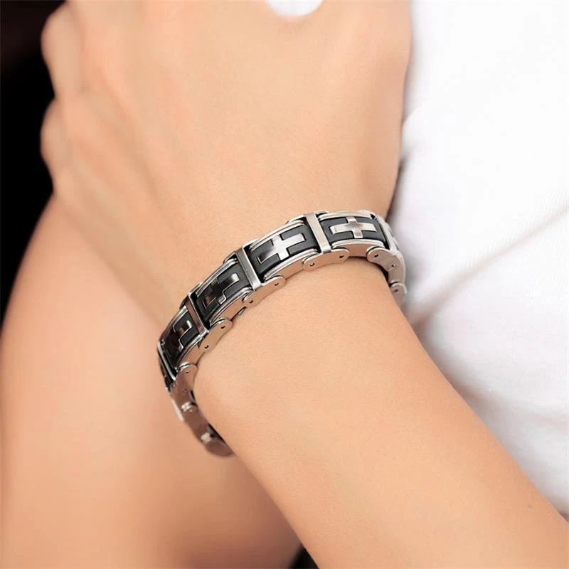 Men's Cross Bracelet Elegancy 4 Men's Cross Bracelet Elegancy - Image 2