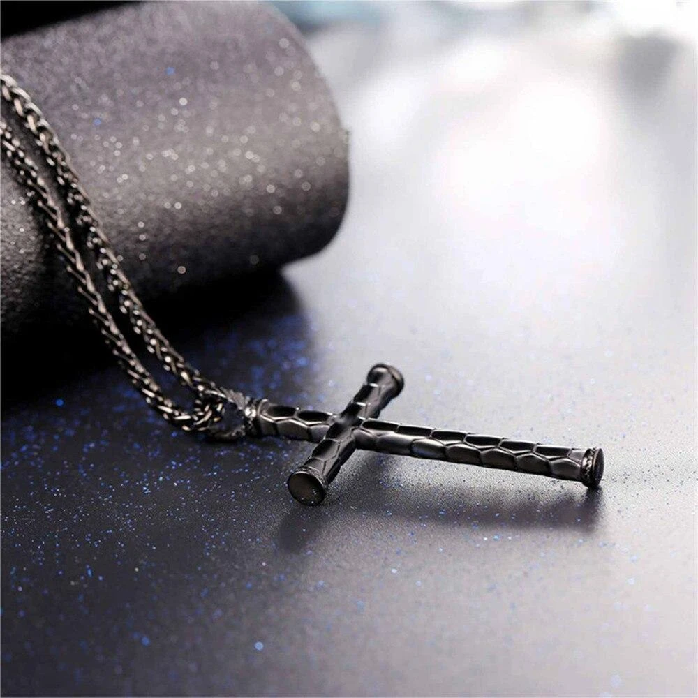 Men's Christian Necklace Rustic 5 Men's Christian Necklace Rustic - Image 3