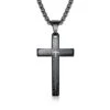 Men's Christian Necklace Lord's Prayer (Black) 2 Men's Christian Necklace Lord's Prayer (Black) -Lord's Guidance mens cross necklace lord s prayer lord s guidance