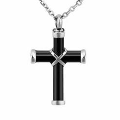 Men's Christian Necklace Cross Urn