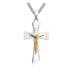 Men's Christian Necklace Sacrifice