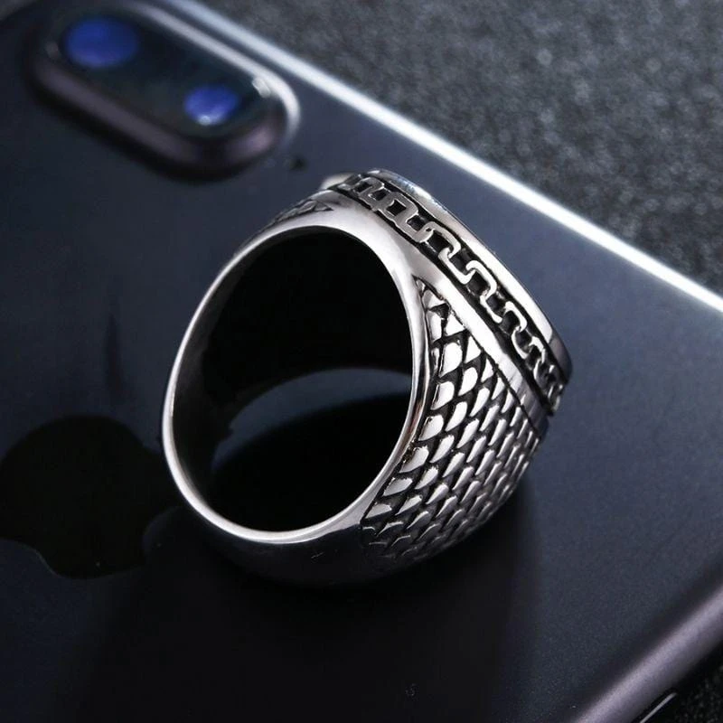 Christian Ring Men's Signet Ring 6 Christian Ring Men's Signet Ring - Image 4