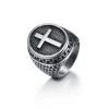 Christian Ring Men's Signet Ring 1 Christian Ring Men's Signet Ring -Lord's Guidance mens signet cross ring