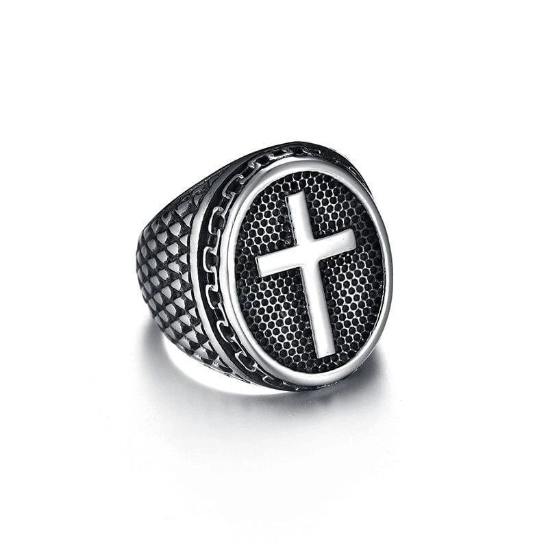 Christian Ring Men's Signet Ring 4 Christian Ring Men's Signet Ring - Image 2
