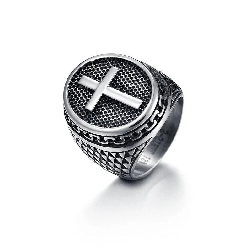 Christian Ring Men's Signet Ring 3 Christian Ring Men's Signet Ring