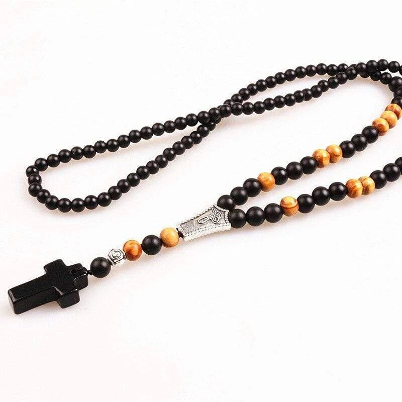 Men's Christian Necklace Beaded Necklace 7 Men's Christian Necklace Beaded Necklace - Image 5