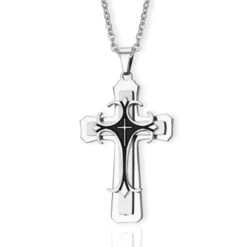 Men's Christian Necklace Spirit 8 Men's Christian Necklace Spirit -Lord's Guidance menscrosspendantnecklace silver