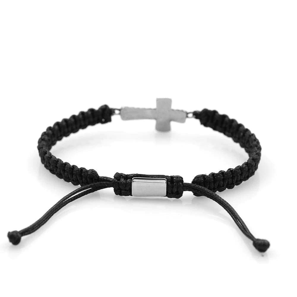 Men's Cross Bracelet Stripe 4 Men's Cross Bracelet Stripe - Image 2