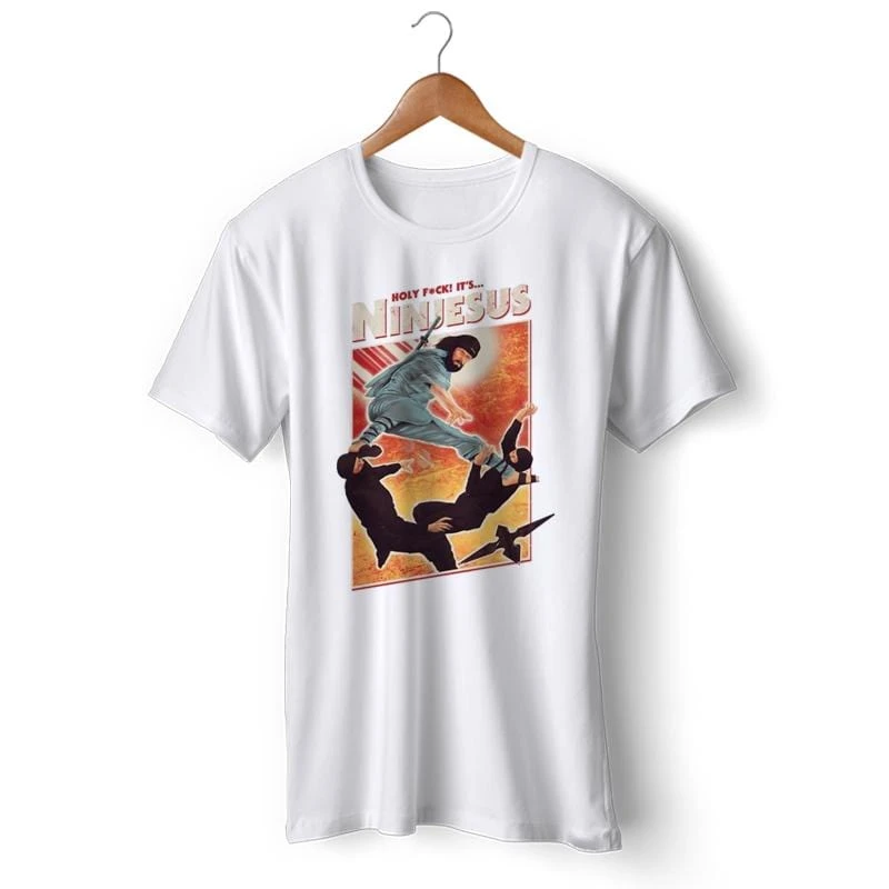 Christian T-Shirt Ninjesus 5 Christian T-Shirt Ninjesus - Image 3