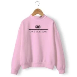 Christian Sweatshirt One Nation Under God 19 Christian Sweatshirt One Nation Under God -Lord's Guidance one nation under god sweatshirt pink