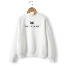 Christian Sweatshirt One Nation Under God