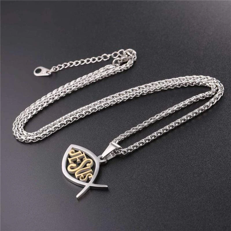 Women's Christian Necklace Ichthys 6 Women's Christian Necklace Ichthys - Image 4