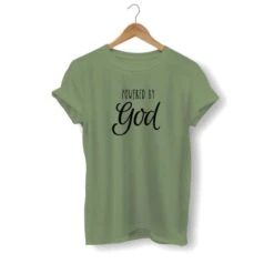 Christian T-Shirt Powered By God 10 Christian T-Shirt Powered By God -Lord's Guidance powered by god t shirt olive