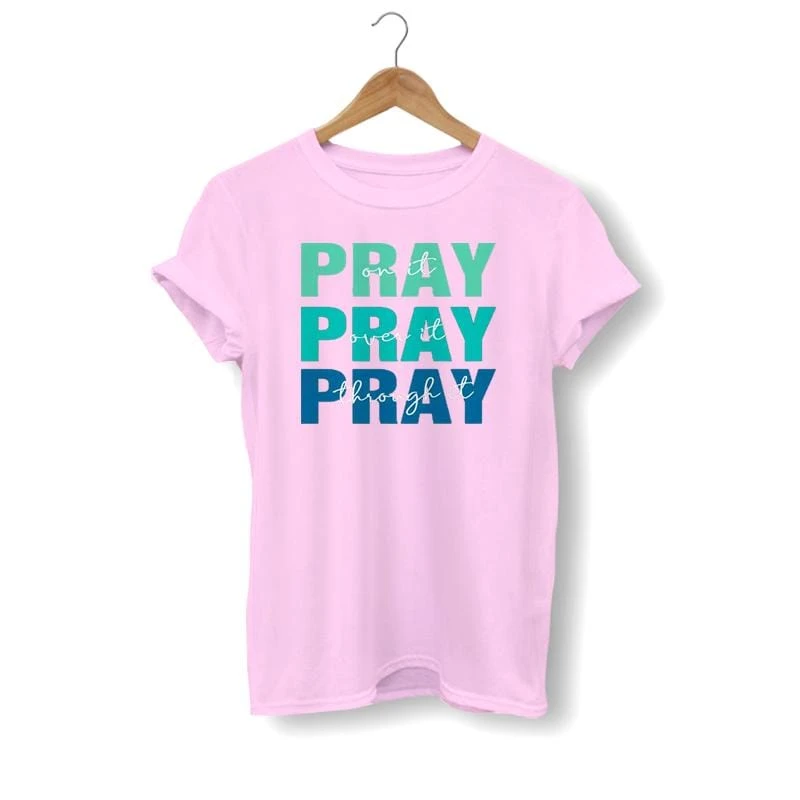 Christian T-Shirt Pray On It 5 Christian T-Shirt Pray On It - Image 3