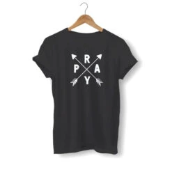 Christian T-Shirt Pray Arrows 16 Christian T-Shirt Pray Arrows -Lord's Guidance pray shirt design black