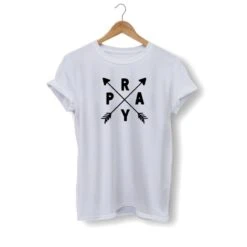 Christian T-Shirt Pray Arrows 17 Christian T-Shirt Pray Arrows -Lord's Guidance pray shirt design gray