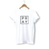 Christian T-Shirt Pray -Lord's Guidance pray shirt white