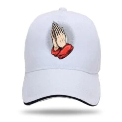 Christian Hat Prayer Hands 13 Christian Hat Prayer Hands -Lord's Guidance prayer hands cap white