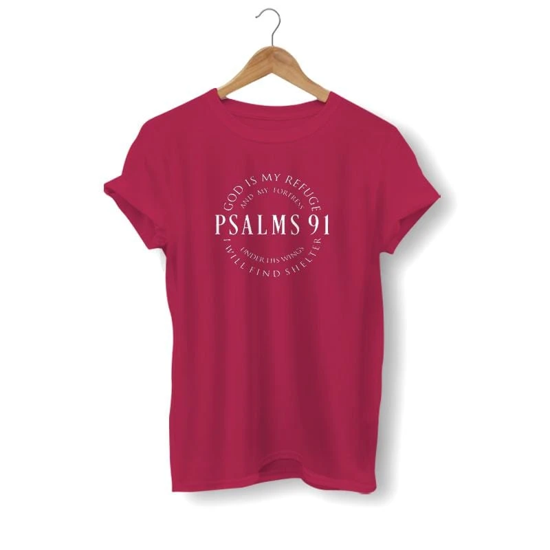 Christian T-Shirt Psalm 91 10 Christian T-Shirt Psalm 91 - Image 8